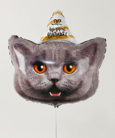 Шар фольга 24" Кот праздник