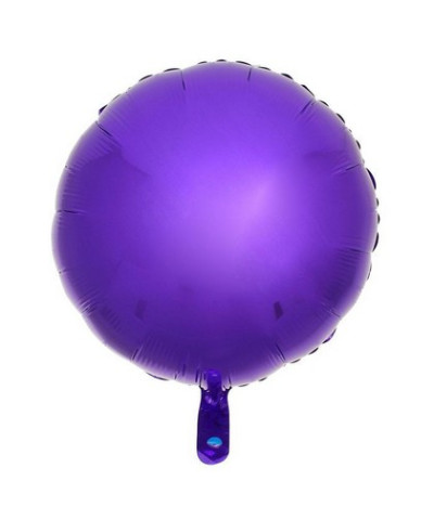 Шар фольга Круг 32" Металл Фиолетовый