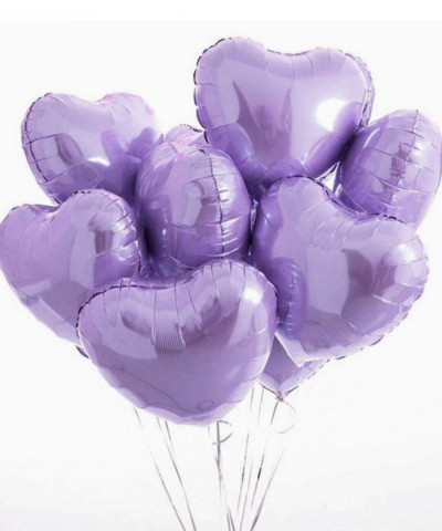 Шар фольга СЕРДЦЕ 18” Лиловый металл