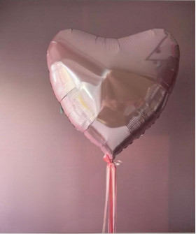 Шар Большое розовое сердце