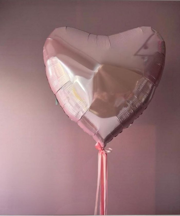 Шар Большое розовое сердце