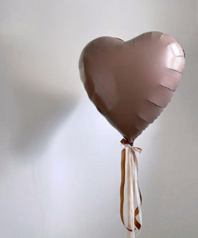 Шар Большое кофейное сердце