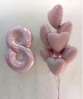 "Розовый фламинго" набор воздушных шаров №25