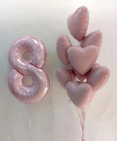 "Розовый фламинго" набор воздушных шаров №25