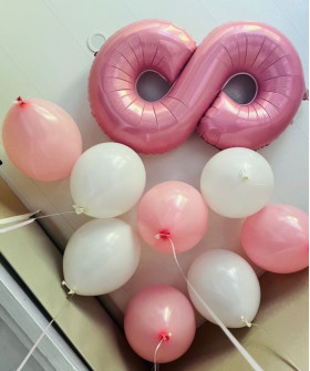 "С праздником, моя птичка!" набор воздушных шаров №24