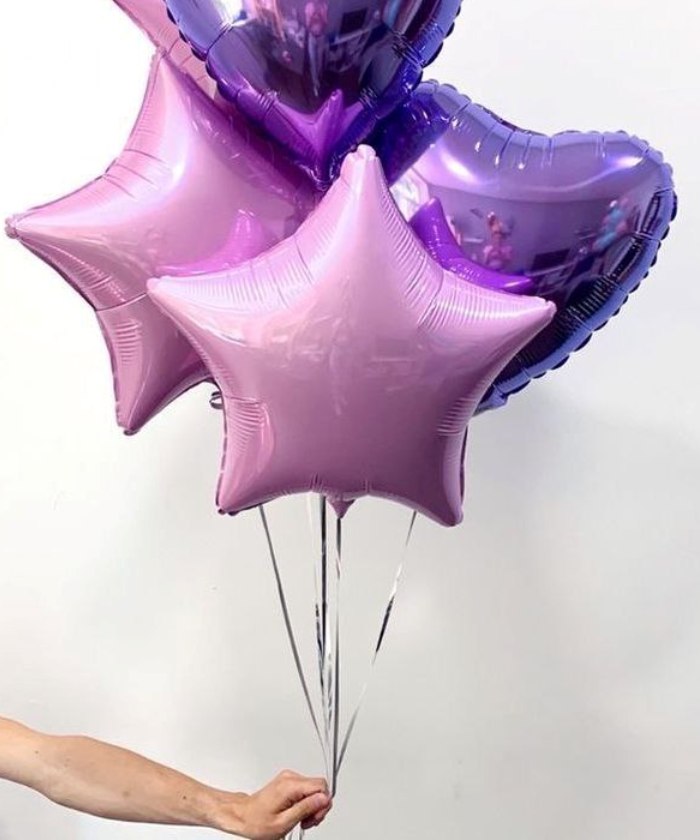 Шар фольга звезда 18