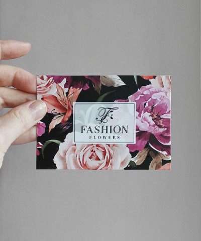 Фирменная открытка FASHION FLOWERS